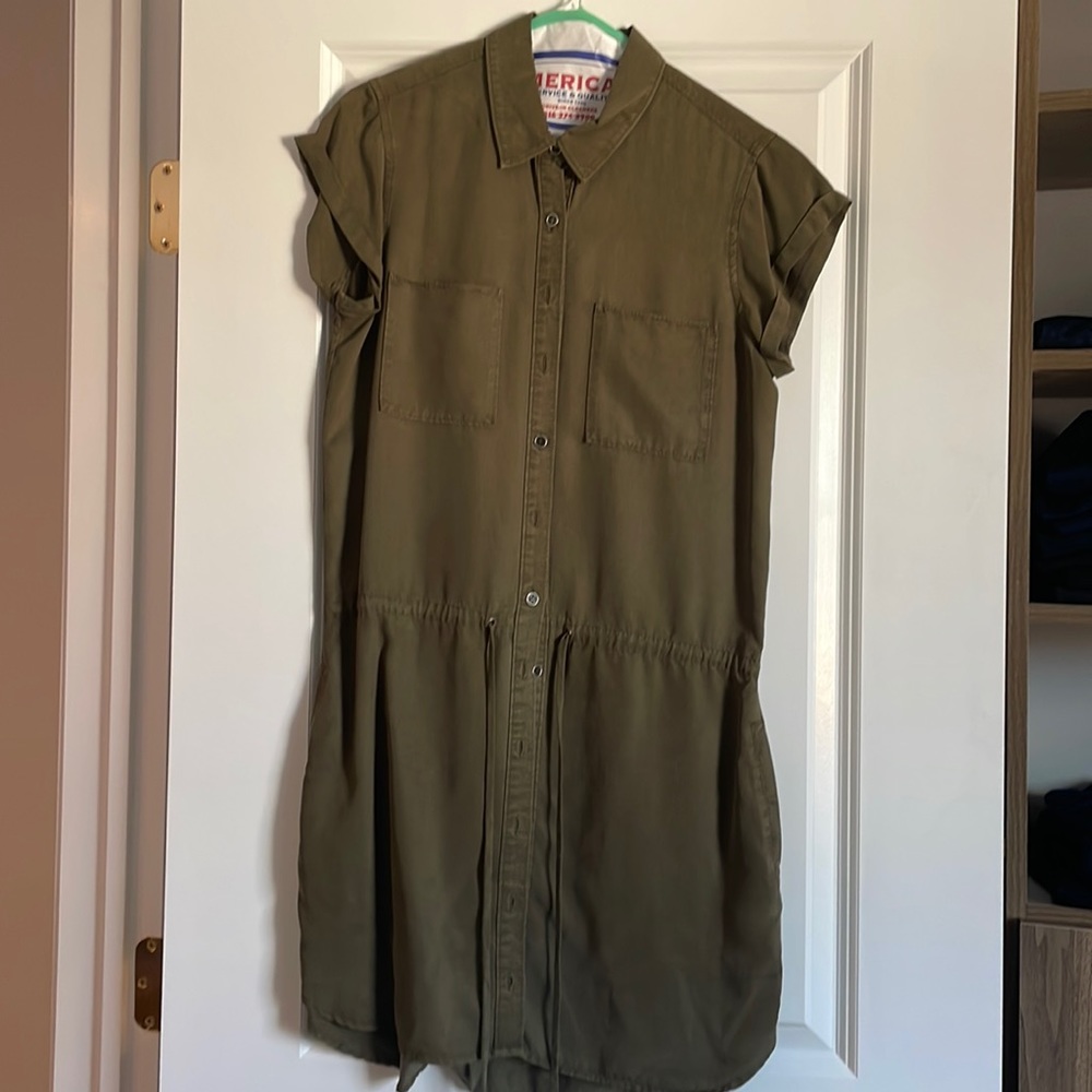 Paige dress, military green, small